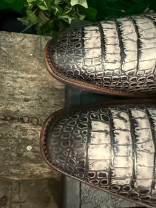 Nieuwe veterschoen croco floris van Bommel maat 44 + riem
