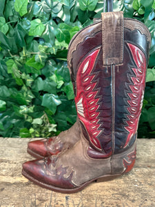 super mooie vintage retro sendra laars maat 37,5 (maat 4,5)