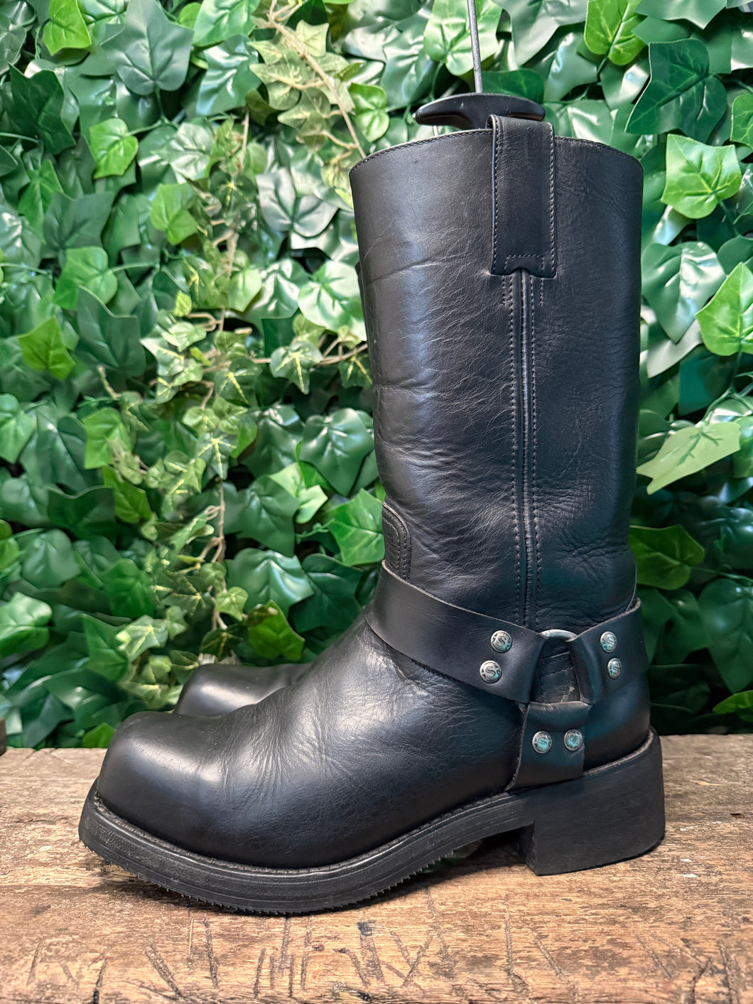 Bijna Nieuwe vintage biker boots van Sendra maat 44