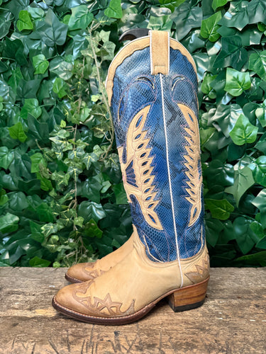 geweldig mooie vintage python laarzen van Sendra maat 36