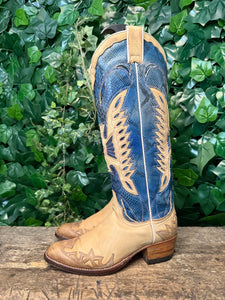 geweldig mooie vintage python laarzen van Sendra maat 36