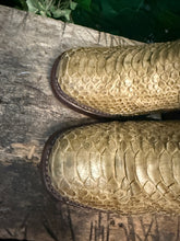 Afbeelding in Gallery-weergave laden, Geweldig mooie vintage python blokhak laarsje sendra maat 40