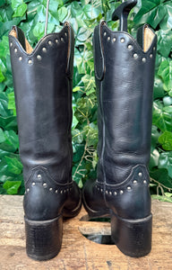 supergave vintage blokhak laars van Sendra maat 37
