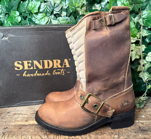 Nieuwe super gave vintage biker boots van Sendra maat 46