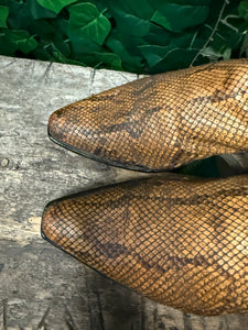 supergave vintage laars met python leer van sendra maat 43