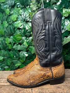 supergave vintage laars met python leer van sendra maat 43