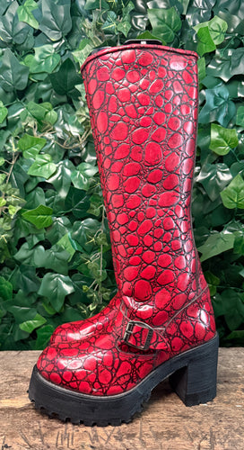 Nieuwe supergave vintage plateau laarzen Sendra maat 39