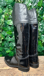supergave bijna Nieuwe lakleer laars van Sendra maar 38
