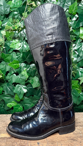 supergave bijna Nieuwe lakleer laars van Sendra maar 38