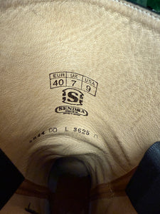 supergave vintage blokhak sendra laars maat 40
