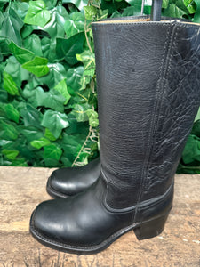 supergave vintage blokhak sendra laars maat 40