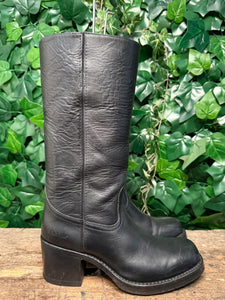 supergave vintage blokhak sendra laars maat 40