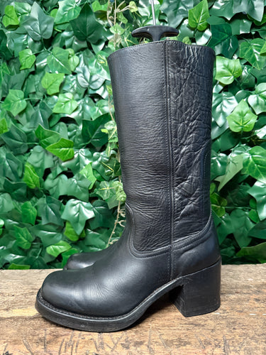 supergave vintage blokhak sendra laars maat 40