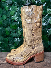 Afbeelding in Gallery-weergave laden, supergave python leer blokhak sendra laars maat 40