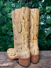 Afbeelding in Gallery-weergave laden, supergave python leer blokhak sendra laars maat 40