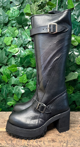 Nieuwe retro Vintage plateau blokhak Sendra laars maat 39