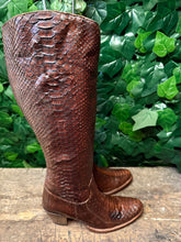 Afbeelding in Gallery-weergave laden, supergave python leer hoge sendra laars maat 37