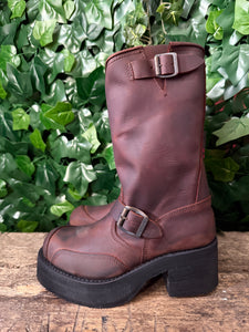 Nieuwe stoere vintage biker boots van Sendra maat 40