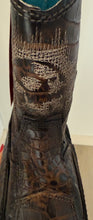 Afbeelding in Gallery-weergave laden, supergave El Charro crocodile laarzen maat 42