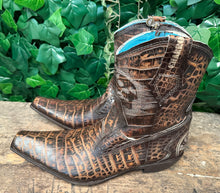 Afbeelding in Gallery-weergave laden, supergave El Charro crocodile laarzen maat 42