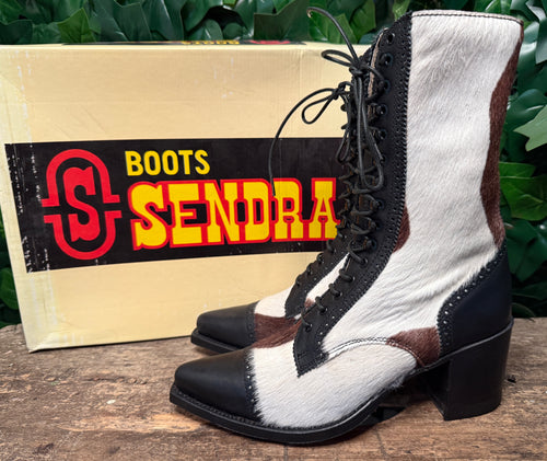 Nieuwe retro Vintage ponyhair Sendra laars maat 36