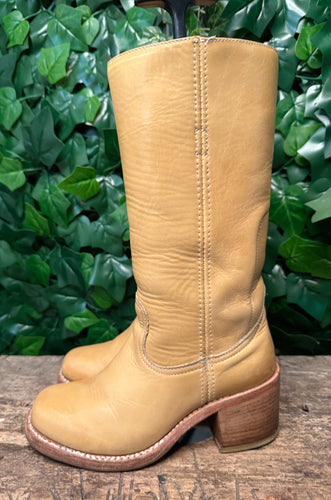 Geweldig mooie vintage blokhak laars sendra maat 37