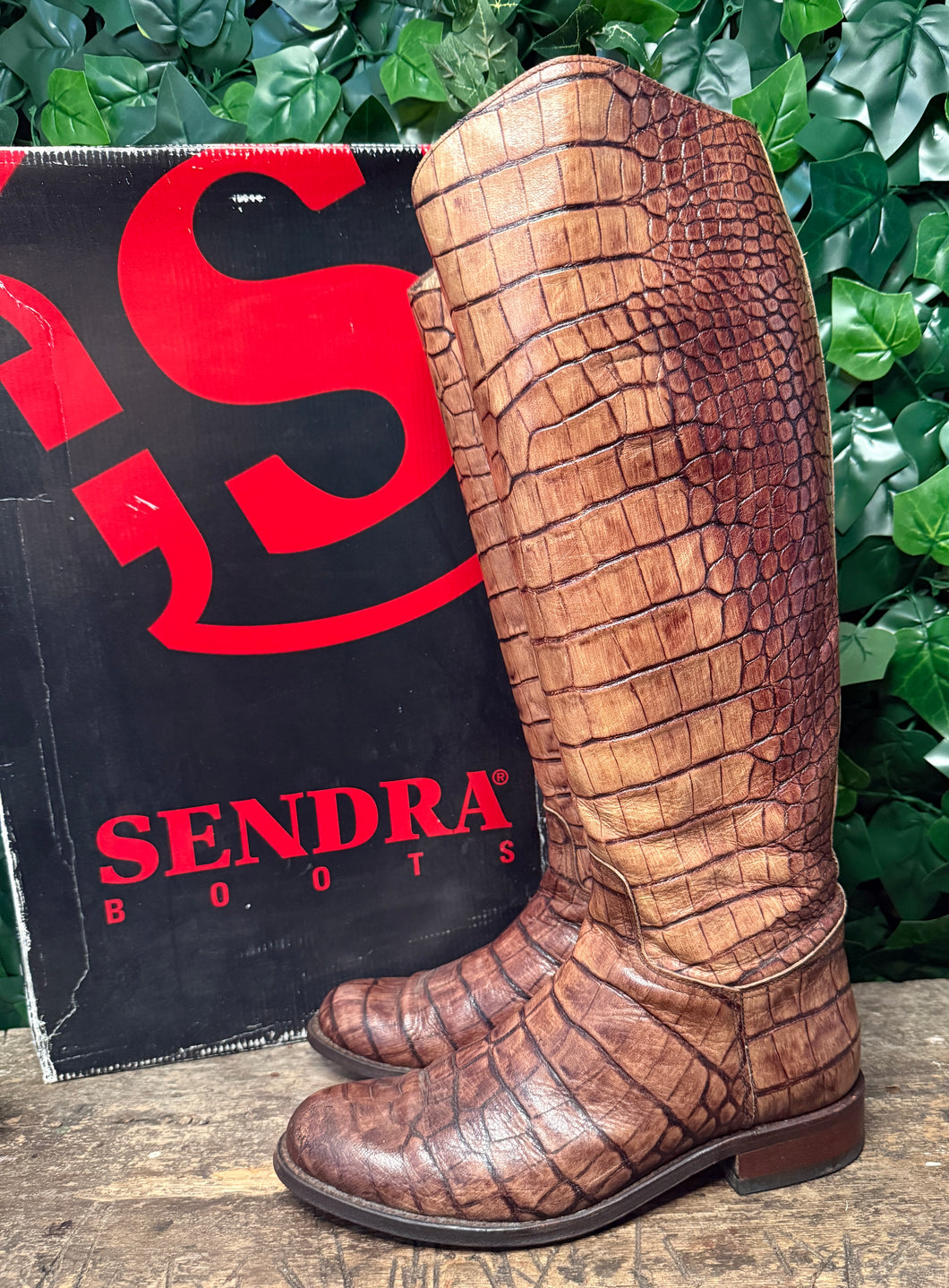 zo goed als nieuw geweldig mooi croco laarzen Sendra maat 40