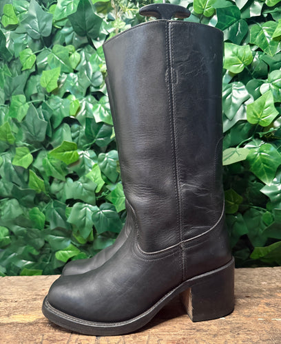 Geweldig mooie vintage blokhak laars sendra maat 40