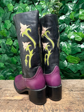Afbeelding in Gallery-weergave laden, Nieuwe gave vintage laars met blokhak sendra maat 39