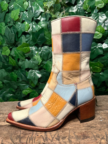 Nieuwe gave vintage patchwork van sendra maat 36