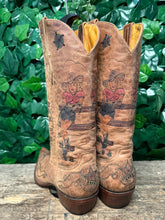 Afbeelding in Gallery-weergave laden, supergave old gringo tattoo lady pinup laarzen maat 42