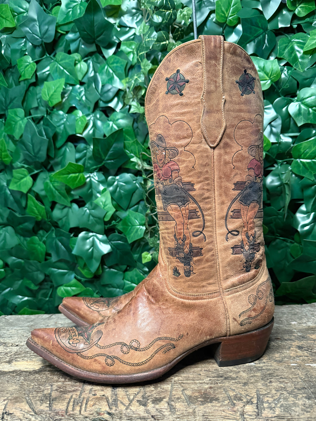 supergave old gringo tattoo lady pinup laarzen maat 42