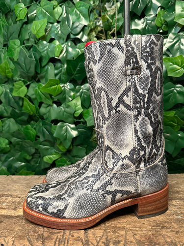 Nieuwe geweldig mooie vintage python laarzen Sendra maat 39