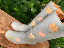 Afbeelding in Gallery-weergave laden, gave vintage blokhak flower laars van Sendra maat 39