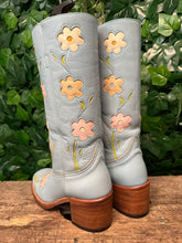 Afbeelding in Gallery-weergave laden, gave vintage blokhak flower laars van Sendra maat 39