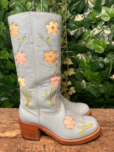 Afbeelding in Gallery-weergave laden, gave vintage blokhak flower laars van Sendra maat 39