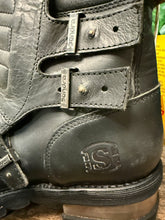Afbeelding in Gallery-weergave laden, supergave vintage biker boots maat 47 (maat 12)