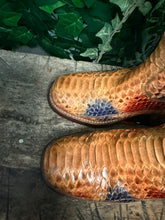 Afbeelding in Gallery-weergave laden, prachtige python leren blokhak laars van Sendra maat 37
