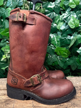 Afbeelding in Gallery-weergave laden, geweldig mooie vintage retro biker boots van Sendra maat 39