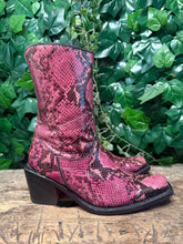 Afbeelding in Gallery-weergave laden, prachtige vintage retro snake laars van Loblan maat 41