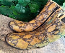 Afbeelding in Gallery-weergave laden, gave retro blokhak python laarsjes van Sancho maat 42