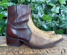 Afbeelding in Gallery-weergave laden, gewoon Nieuwe laarzen met python leer van Sendra maat 42