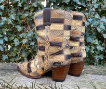 Afbeelding in Gallery-weergave laden, Gave vintage Patchwork laarsjes van Sendra maat 37