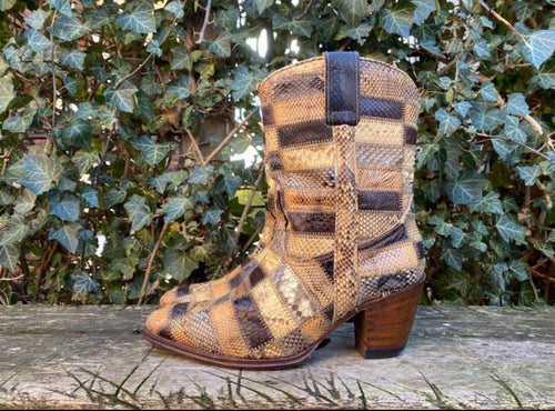 Gave vintage Patchwork laarsjes van Sendra maat 37