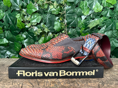 Bijna Nieuwe veterschoen Floris van Bommel maat 43,5 inc riem