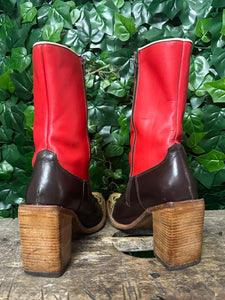 zo goed als nieuw vintage blokhak laars van Sendra maat 42