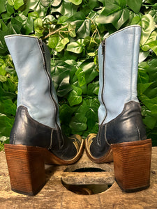 zo goed als nieuw vintage blokhak sendra laars maat 37