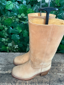 supergave vintage blokhak laars van Sendra maat 38