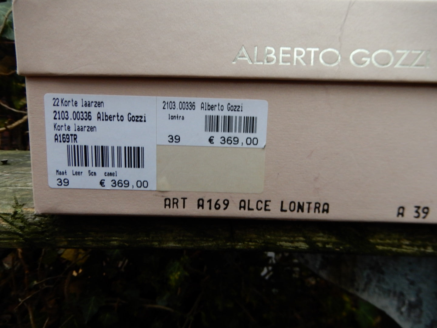 Z.g.a.n laarsjes van Alberto Gozzi maat 39 Lotteshoes4you