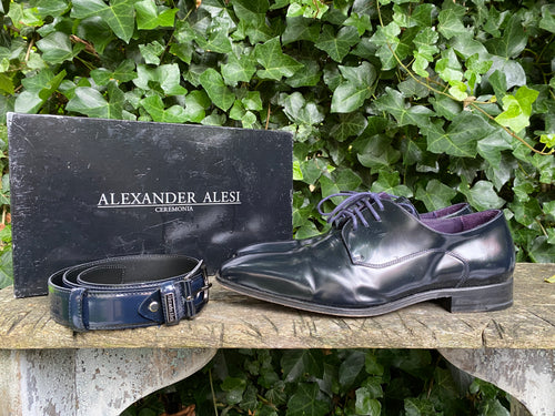 Z.g.a.n. Veterschoenen van Alexander Alesi maat 44 met riem